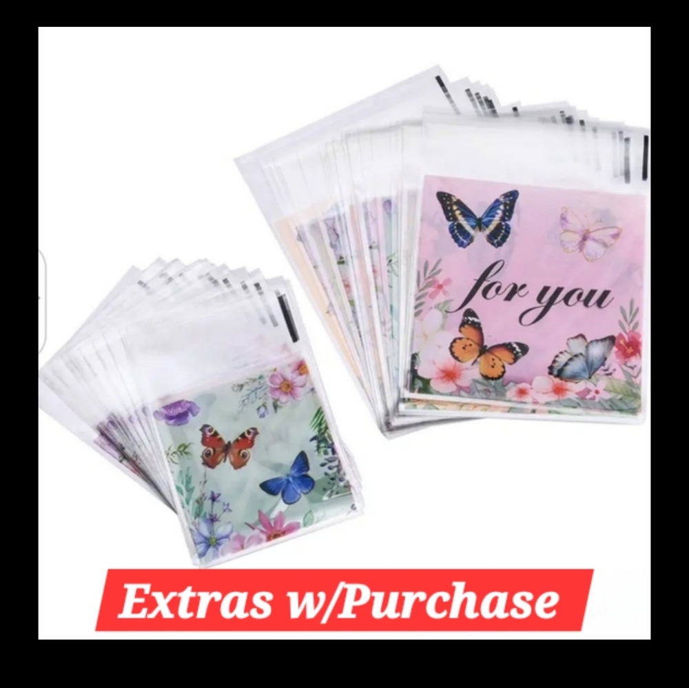 40ct. Resealable Cellophane Bags 20 -3x4 + 20 -2x2 🦋LAST ONE